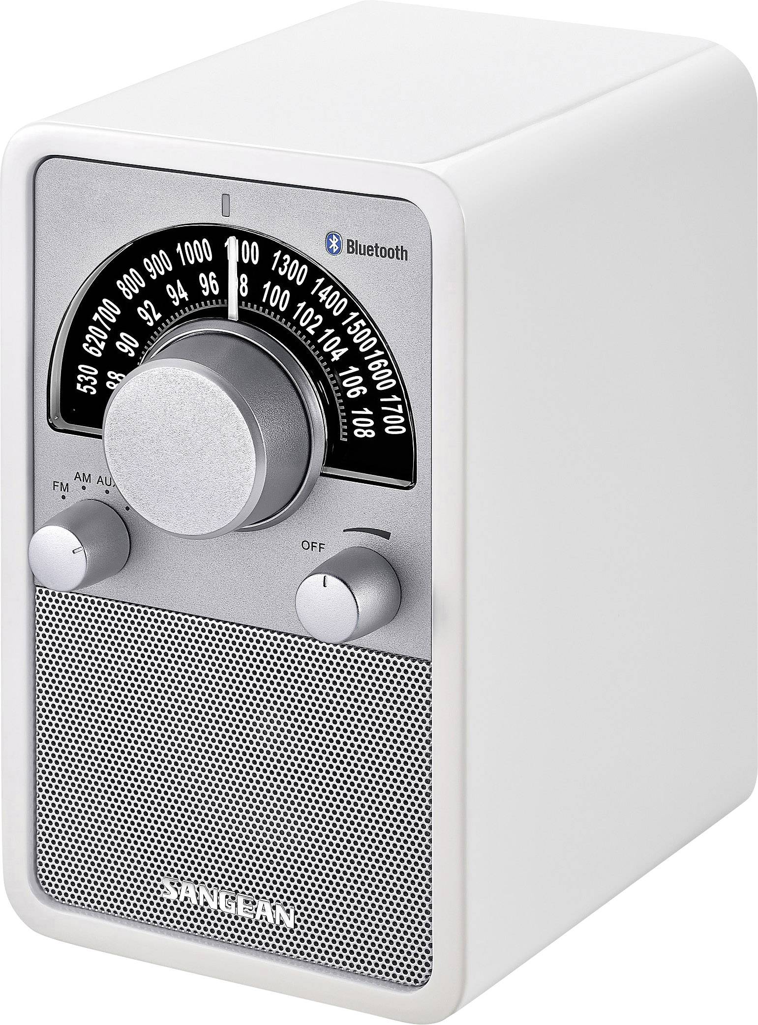 Sangean WR-15BT Tischradio UKW, MW AUX, Bluetooth® Weiß