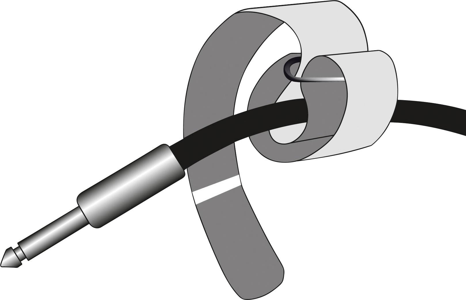 Adam Hall VR4040BLK Klettkabelbinder mit Gurt Haft- und Flauschteil (L x B) 400mm x 38mm Schwarz