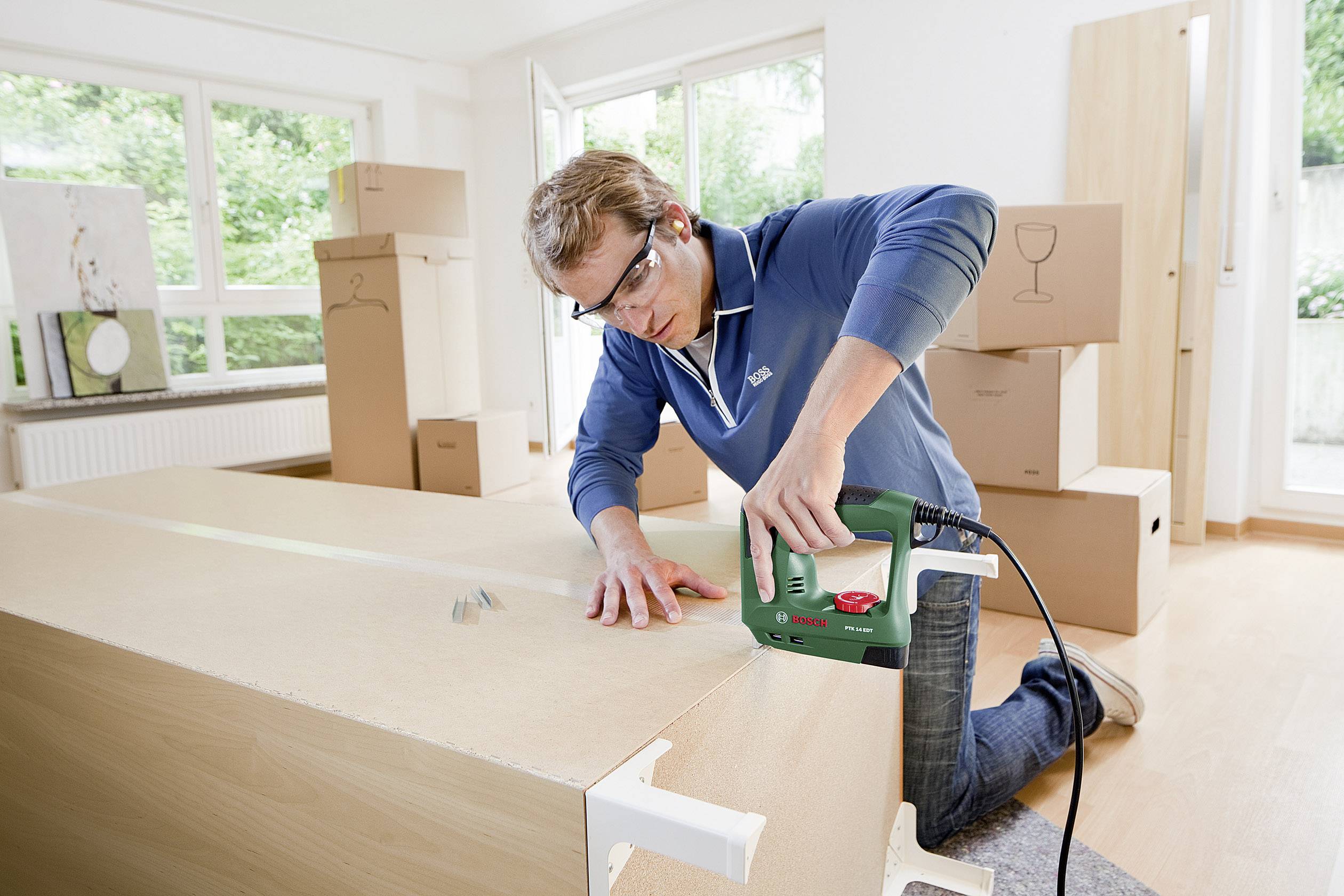 Bosch Home and Garden PTK 14 EDT 0603265500 Elektrotacker Klammerntyp Typ 53 Klammernlänge 6 - 14mm