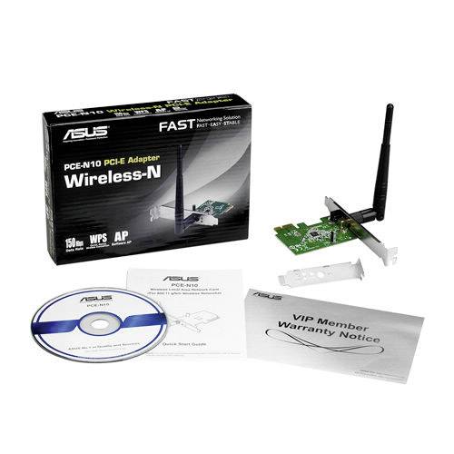 Asus PCE-N10 N150 WLAN Steckkarte PCIe 150MBit/s