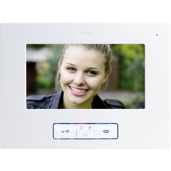 M-e modern-electronics Easy2wire Video-Türsprechanlage Kabelgebunden Inneneinheit Weiß