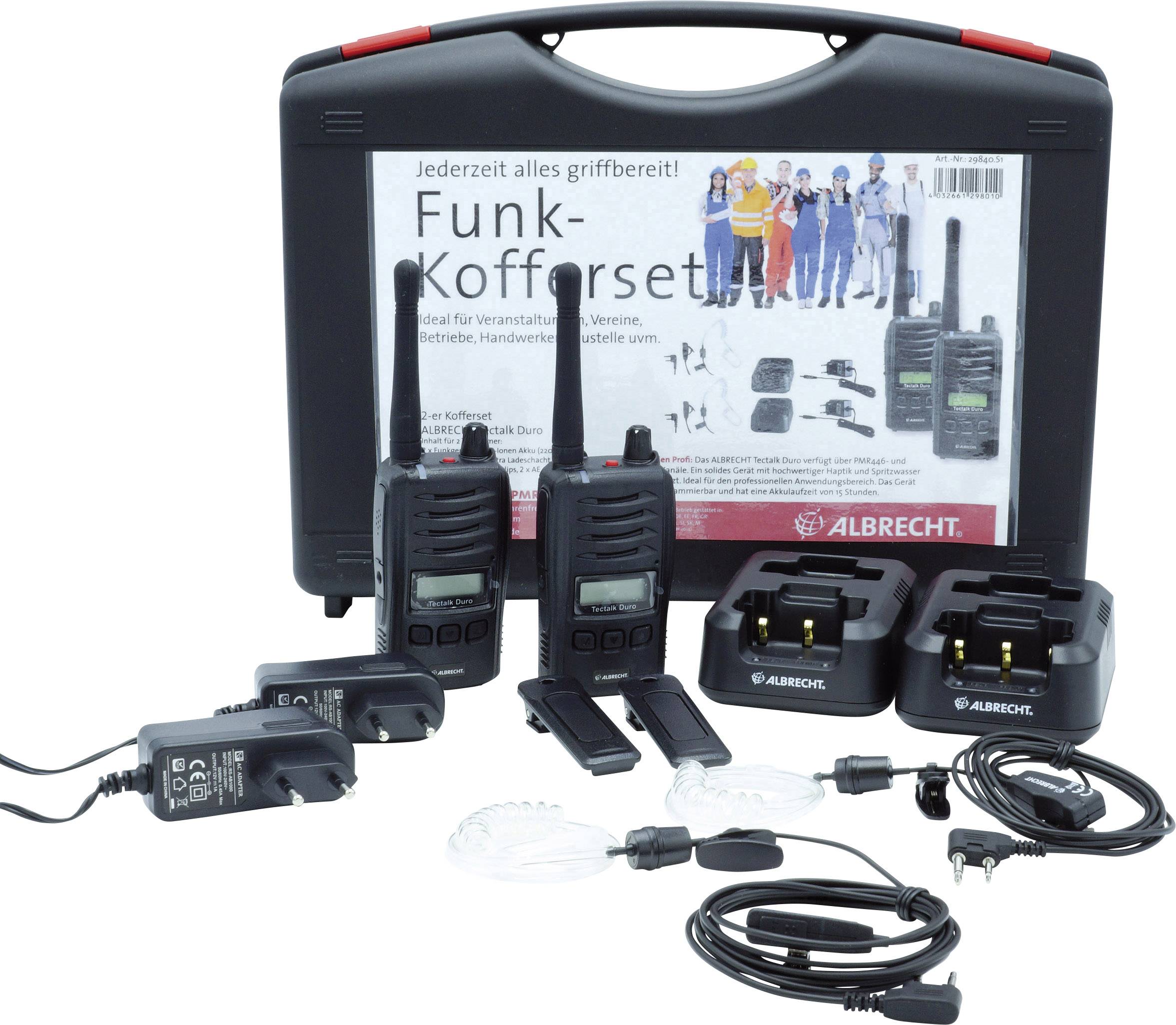 Albrecht Tectalk Duro 29840.S1 PMR/LPD-Handfunkgerät 2er Set