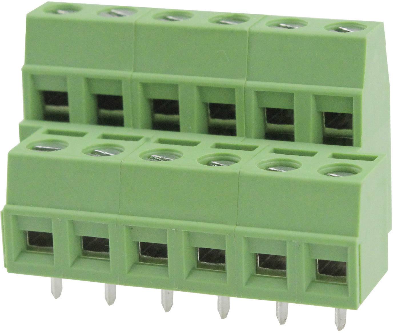 Degson DG127A-5.08-04P-14-00AH Schraubklemmblock 2.08mm² Polzahl 4 Grün