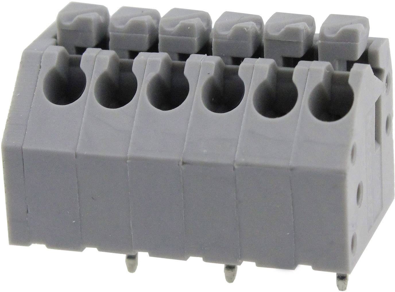 Degson DG250-3.5-12P-11-00AH-1 Federkraftklemmblock 0.82mm² Polzahl 12 Grau