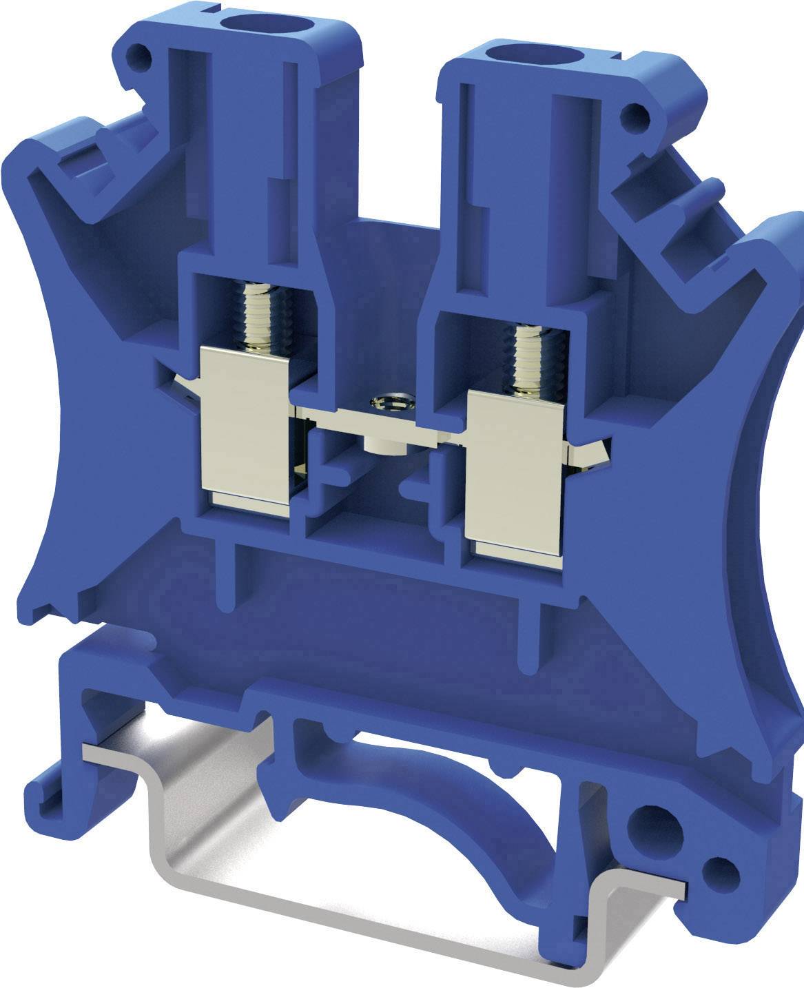 Degson PC2.5-01P-12-00AH-50 Durchgangsklemme 5.2mm Schrauben Blau 50St.