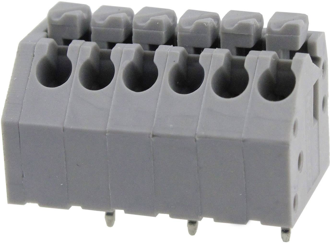 Degson DG250-3.5-02P-11-00AH-1 Federkraftklemmblock 0.82 mm² Polzahl 2 Grau 1 St.