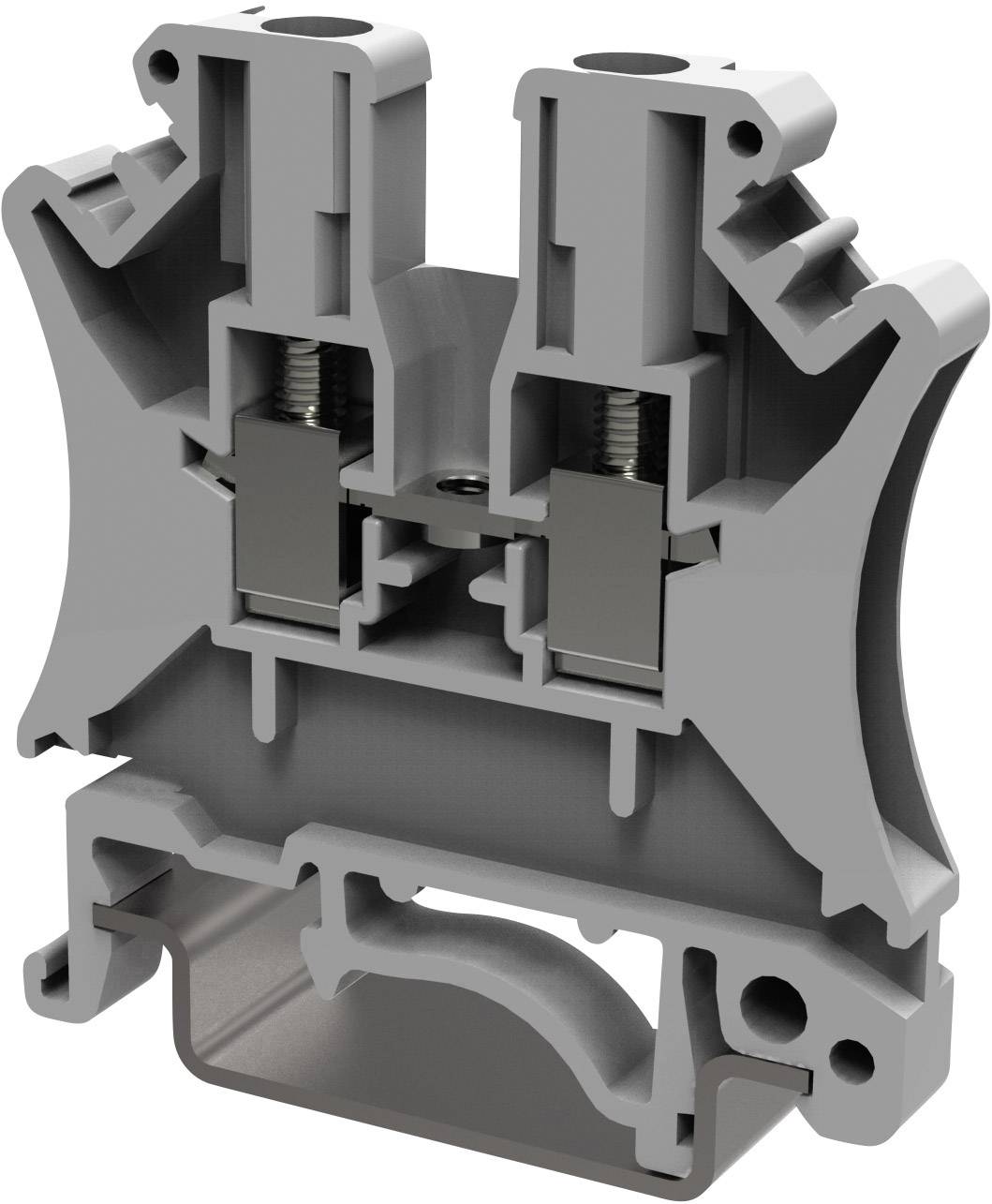 Degson PC2.5-01P-11-00AH-50 Durchgangsklemme 5.2mm Schrauben Grau 50St.