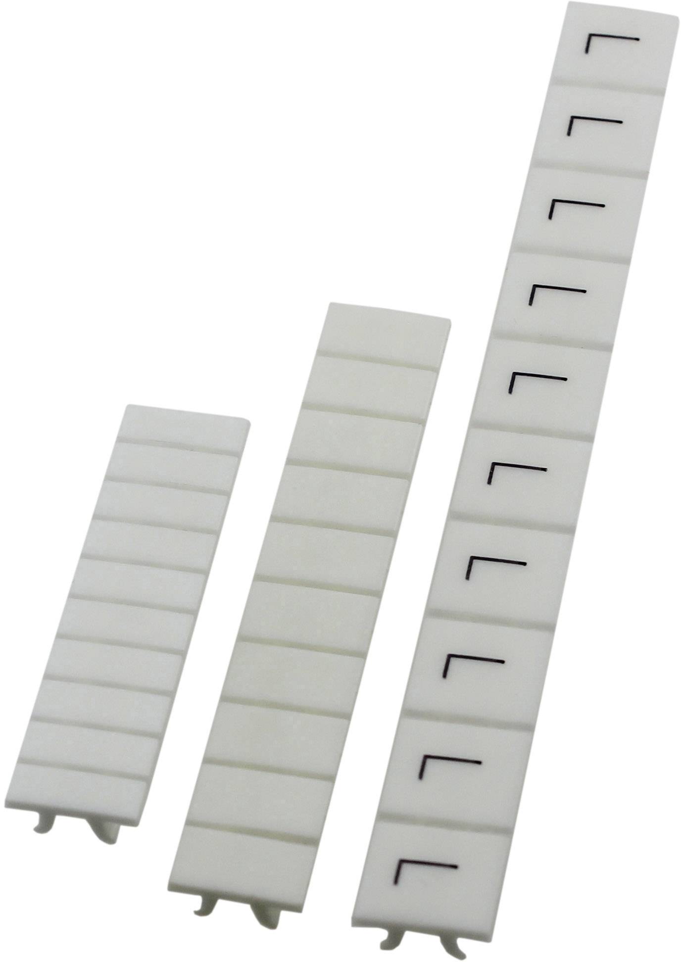 Drei weiße Kunststoffstreifen mit Einkerbungen, die in absteigender Größe angeordnet sind und zur elektrischen Kabelorganisation dienen.