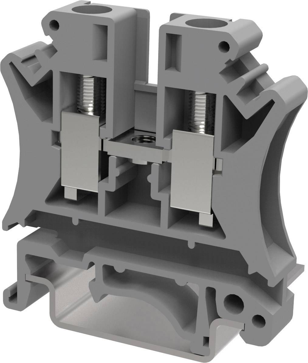 Degson PC6-01P-11-00AH-50 Durchgangsklemme 8.2mm Schrauben Grau