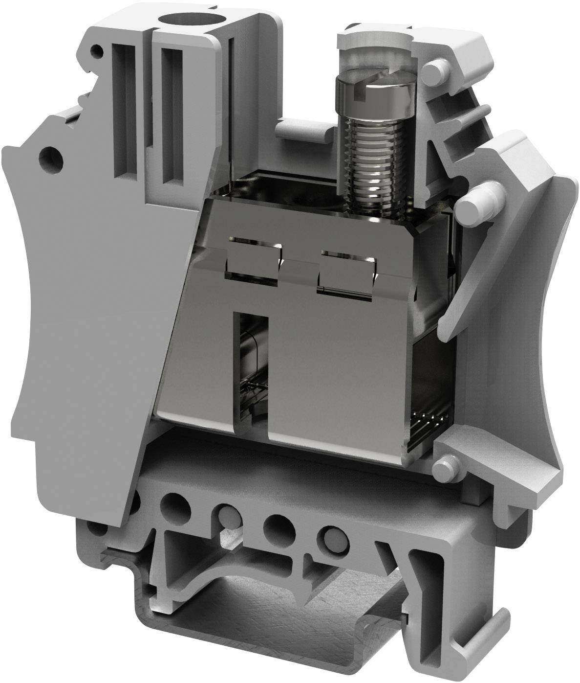 Degson PC35-01P-11-00AH Durchgangsklemme 15.2mm Schrauben Grau