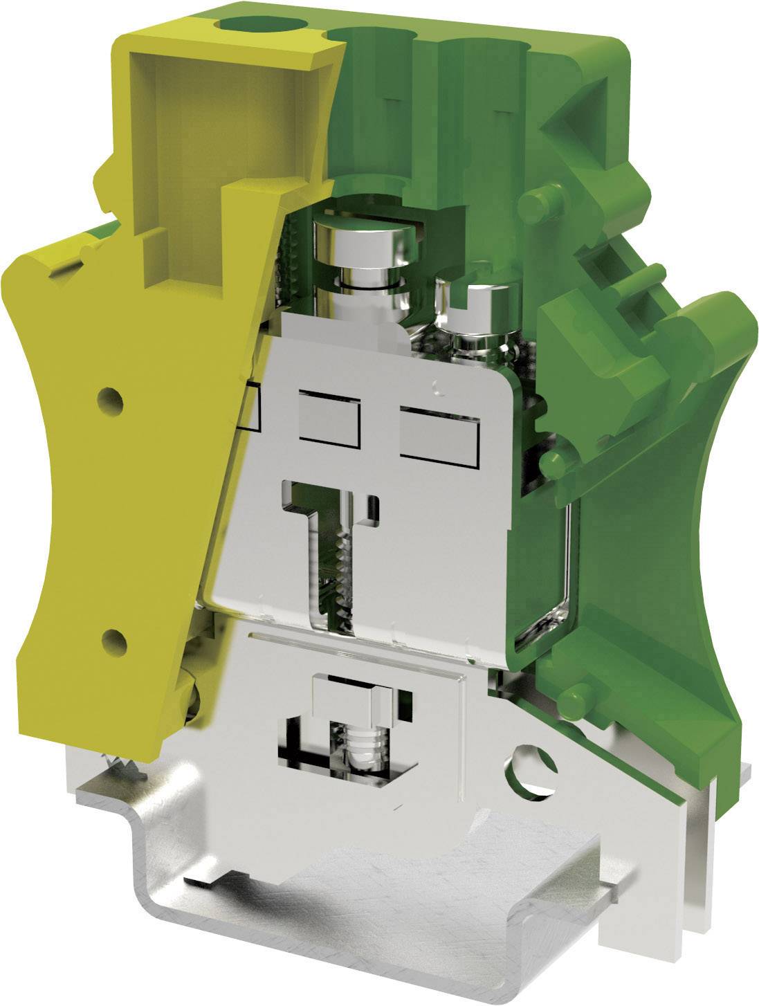 Degson PC16-PE-01P-1Y-00AH-1 Schutzleiterklemme 12.2mm Schrauben Gelb, Grün