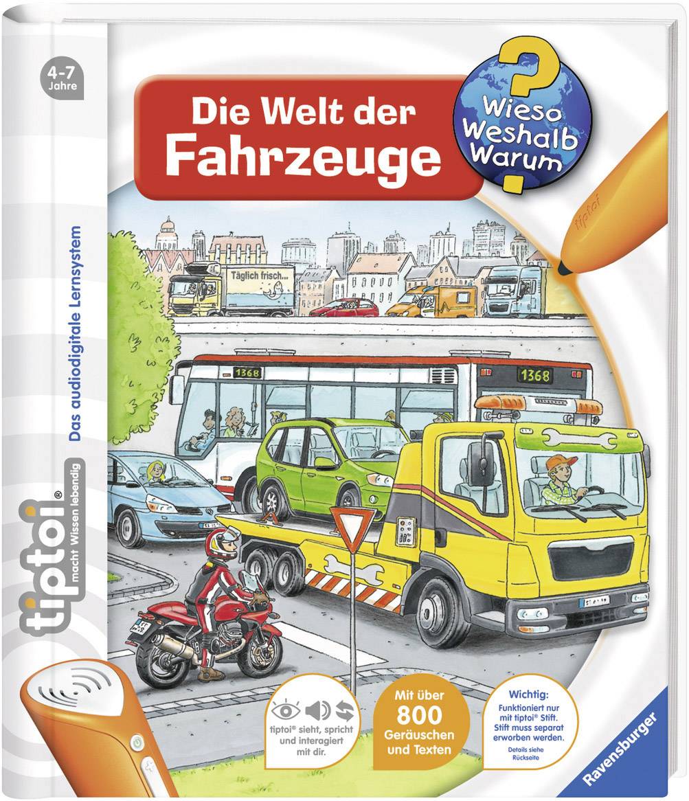 Ravensburger 32912 tiptoi® Die Welt der Fahrzeuge