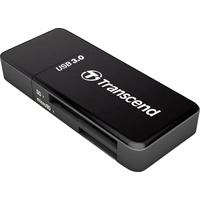 Transcend RDF5K Externer Speicherkartenleser USB-A (USB 3.2 Gen 1) Schwarz Transcend RDF5K Externer Speicherkartenleser USB-A (USB 3.2 Gen 1) Schwarz