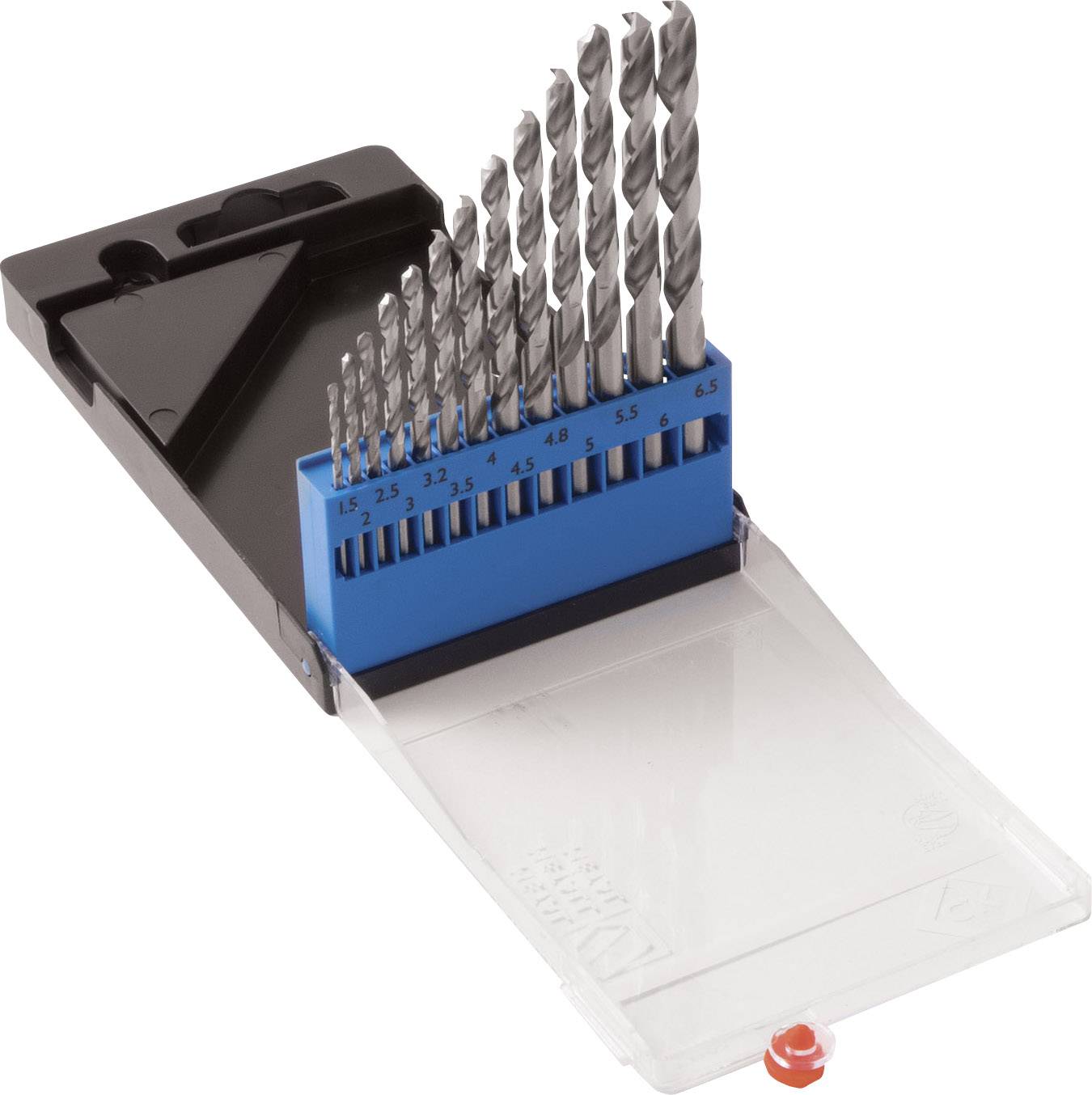 C.K T3102 HSS Metall-Spiralbohrer-Set 13teilig 1.5 mm, 2 mm, 2.5 mm, 3 mm, 3.2 mm, 3.5 mm, 4 mm, 4.5 mm, 4.8 mm, 5 mm, 5.5 mm