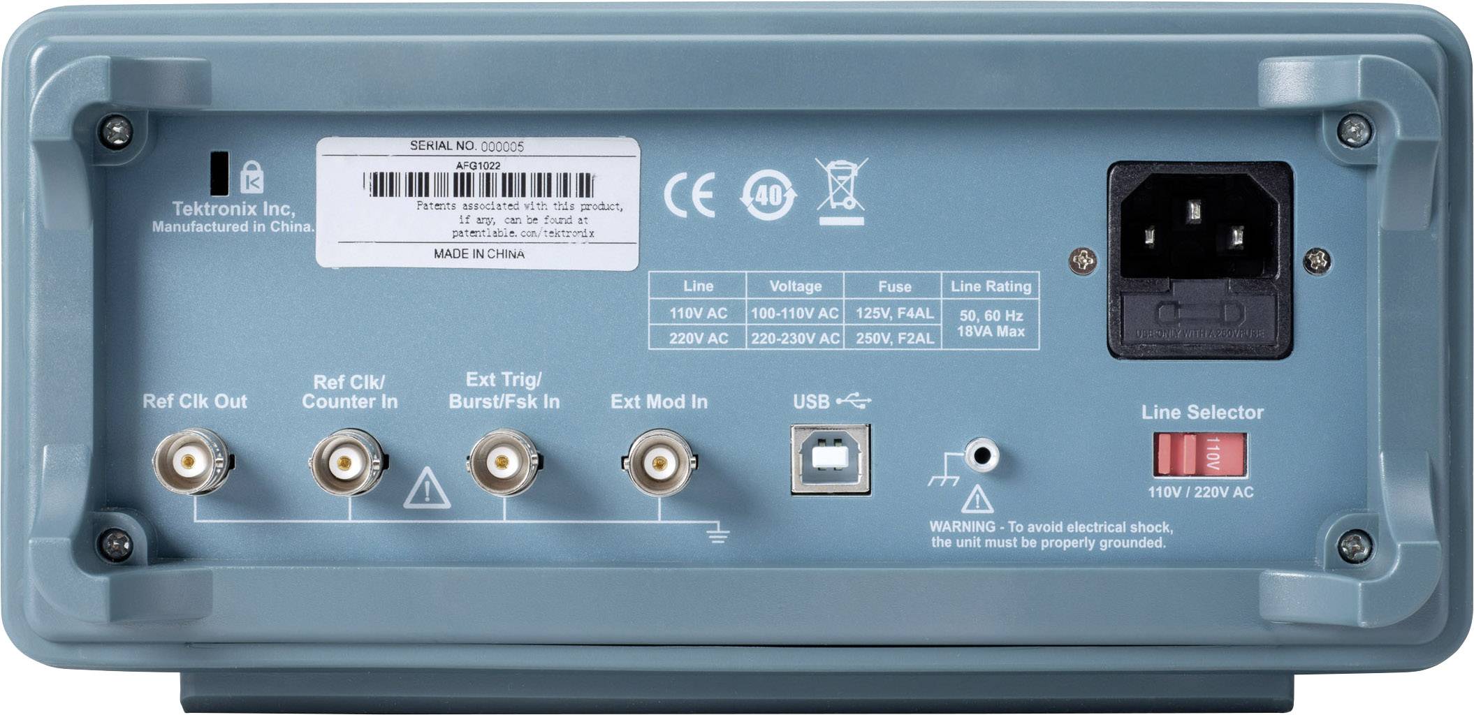 Tektronix AFG1022 Funktionsgenerator netzbetrieben 0.000001Hz - 25MHz 2-Kanal Arbiträr, Dreieck, Puls, Rechteck, Sinus, Rauschen