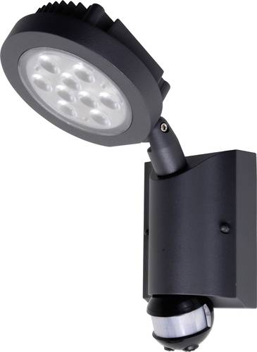 ECO-Light Nevada 6102S-PIR gr LED-Außenstrahler mit Bewegungsmelder 20W Kalt-Weiß