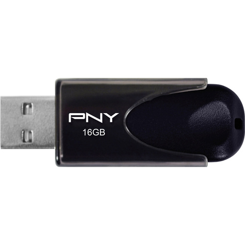 PNY Attaché 4 USB-Stick 16 GB Schwarz FD16GATT4-EF USB 2.0