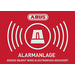 ABUS AU1422 Etiquette d'avertissement système d'alarme Langues allemand (l x H) 148 mm x 105 mm