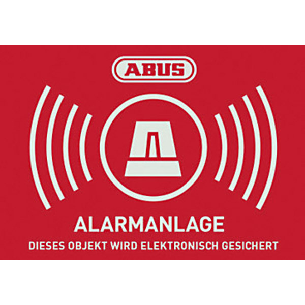 ABUS AU1422 Warnaufkleber Alarmanlage Sprachen Deutsch (B x H) 148 mm x 105 mm