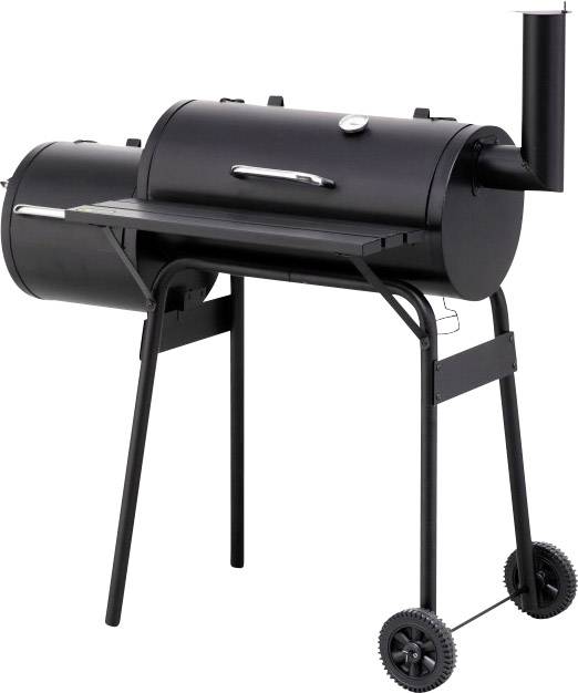Tepro Garten Wichita Holzkohle Smoker Thermometer im Deckel Schwarz