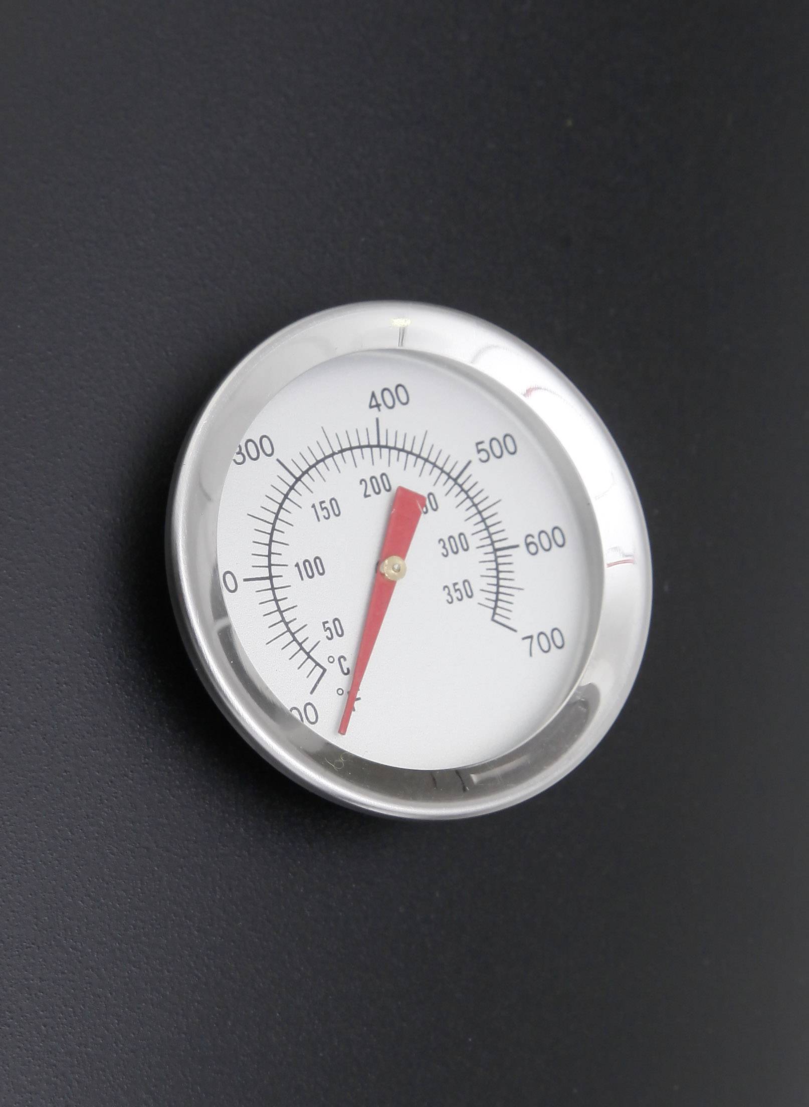 Tepro Garten Wichita Holzkohle Smoker Thermometer im Deckel Schwarz