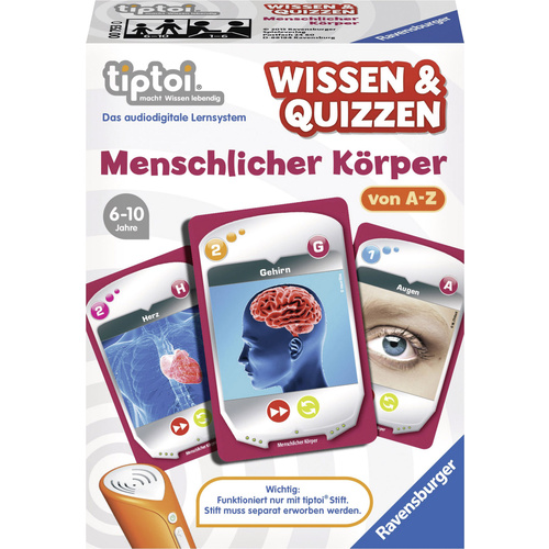 Ravensburger tiptoi® Wissen & Quizzen: Menschlicher Körper Wissen & Quizzen: Menschlicher Körper 00753