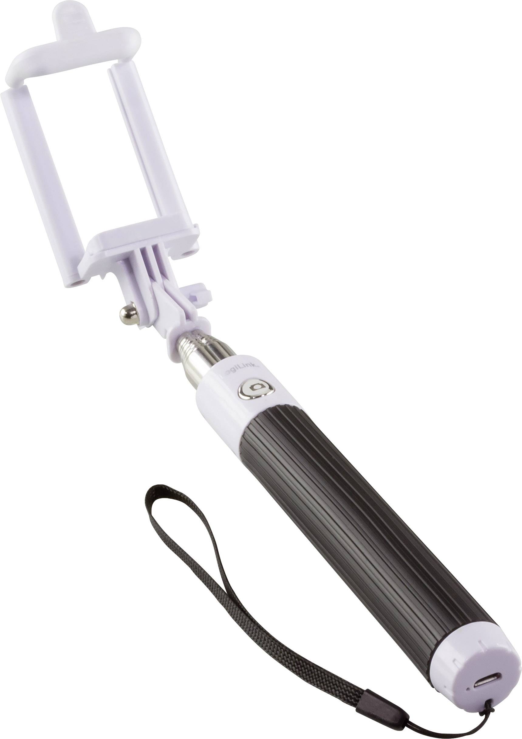 LogiLink Selfie Stick BT0031 8.5 cm Schwarz/Silber