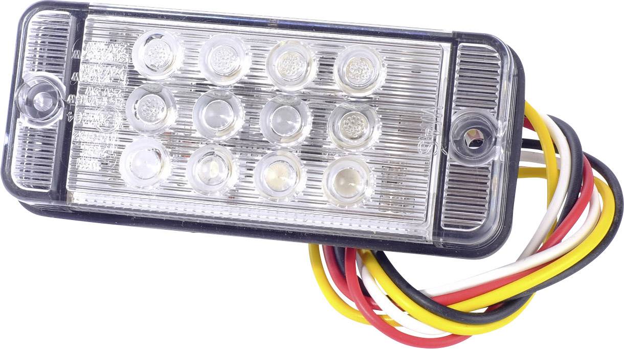 SecoRüt Anhänger-Rückleuchte Offene Kabelenden Blinker, Bremslicht, Rückleuchte links, rechts 12 V, 24V Klarglas