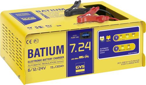 GYS BATIUM 7.24 024502 Automatikladegerät 6 V, 12 V, 24V 11A