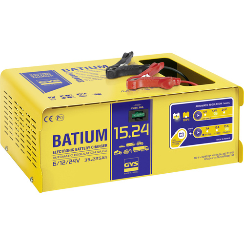 GYS BATIUM 15.24 024526 Automatikladegerät 6 V, 12 V, 24V 22A