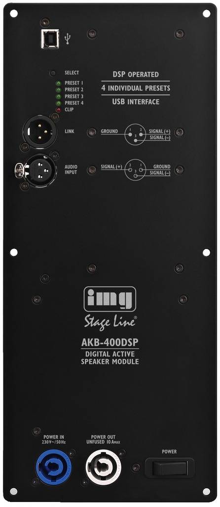 IMG STAGELINE AKB-400DSP Einbauverstärkermodul 400W