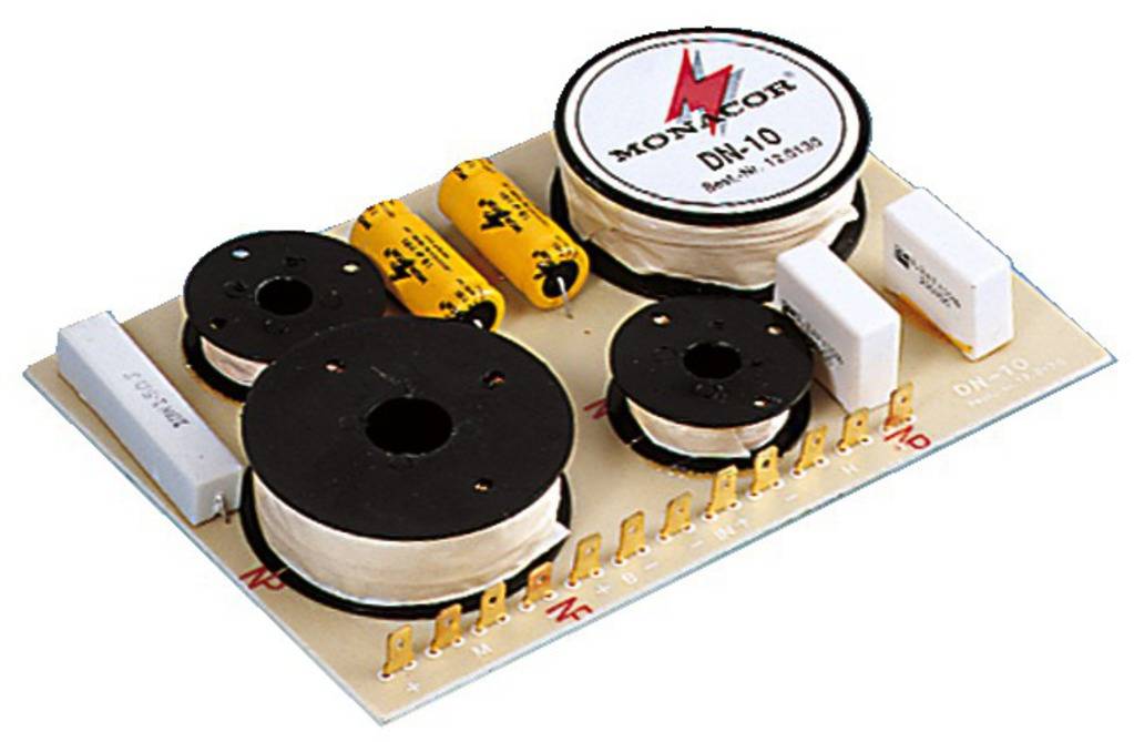 Monacor DN-10 3-Wege Frequenzweiche 8Ω