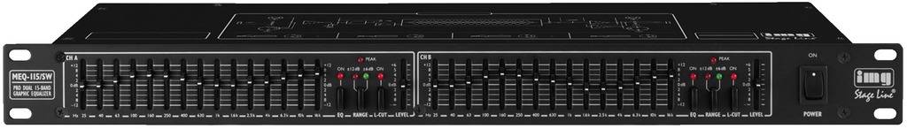 IMG STAGELINE MEQ-115/SW 2-Kanal 19 Zoll Equalizer