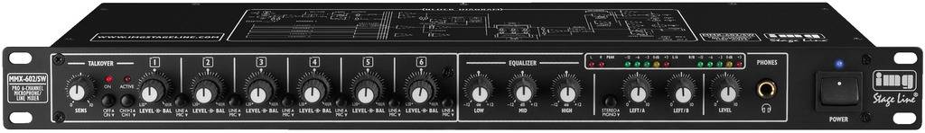 IMG STAGELINE MMX-602/SW Mikrofon-Mixer