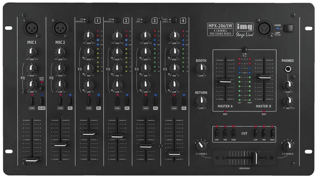 IMG STAGELINE MPX-206/SW DJ Mixer