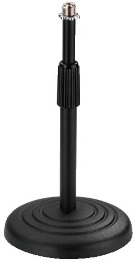 Monacor MS-22 Mikrofon-Tischstativ Durchmesser:15cm Außengewinde: 3/8", 5/8"