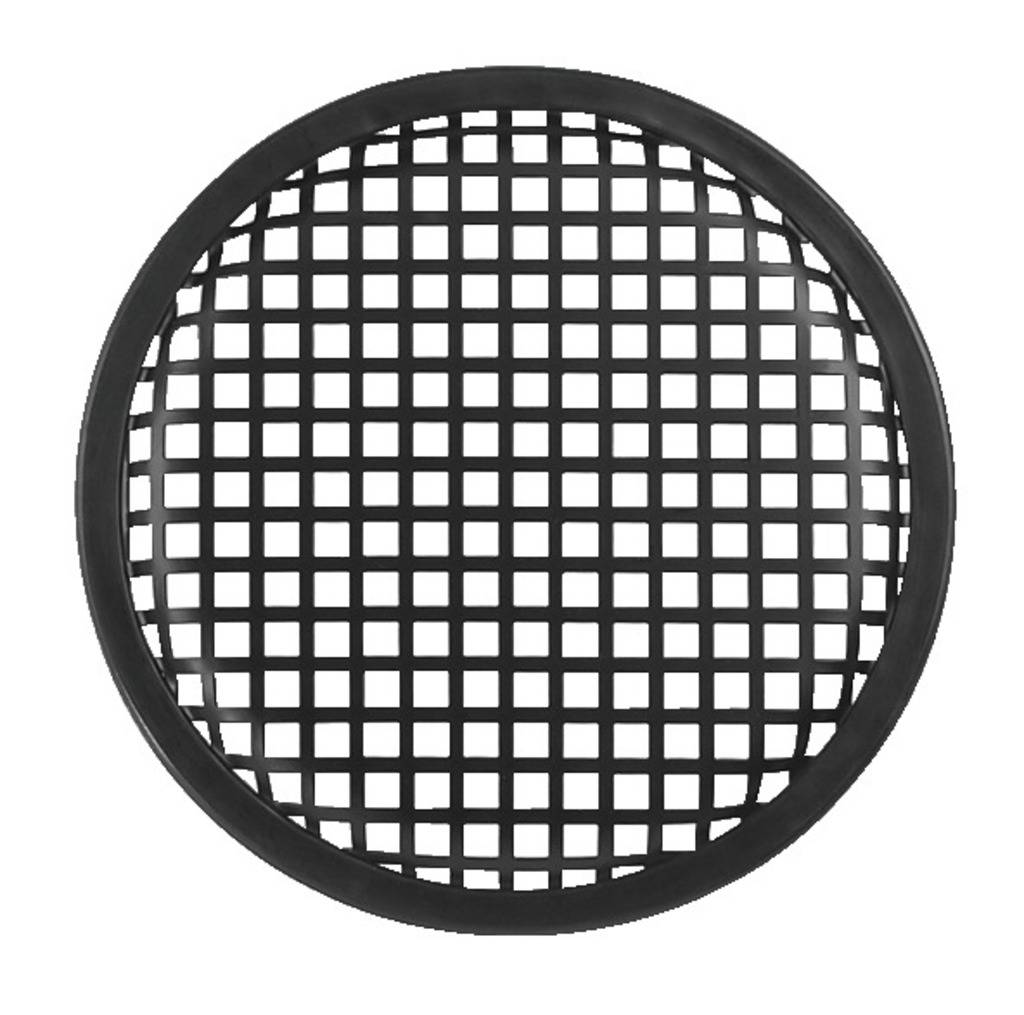 Ein kreisförmiges Gitter mit quadratischen Öffnungen, verwendet zur Siebung oder Trennung von Materialien.