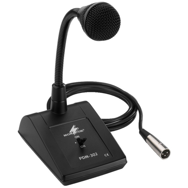 Monacor PDM-302 Microphone de table ELA