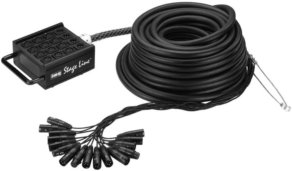 IMG STAGELINE STB-124 Multicore Kabel 25.00m Anzahl Eingänge:12 x Anzahl Ausgänge:4 x