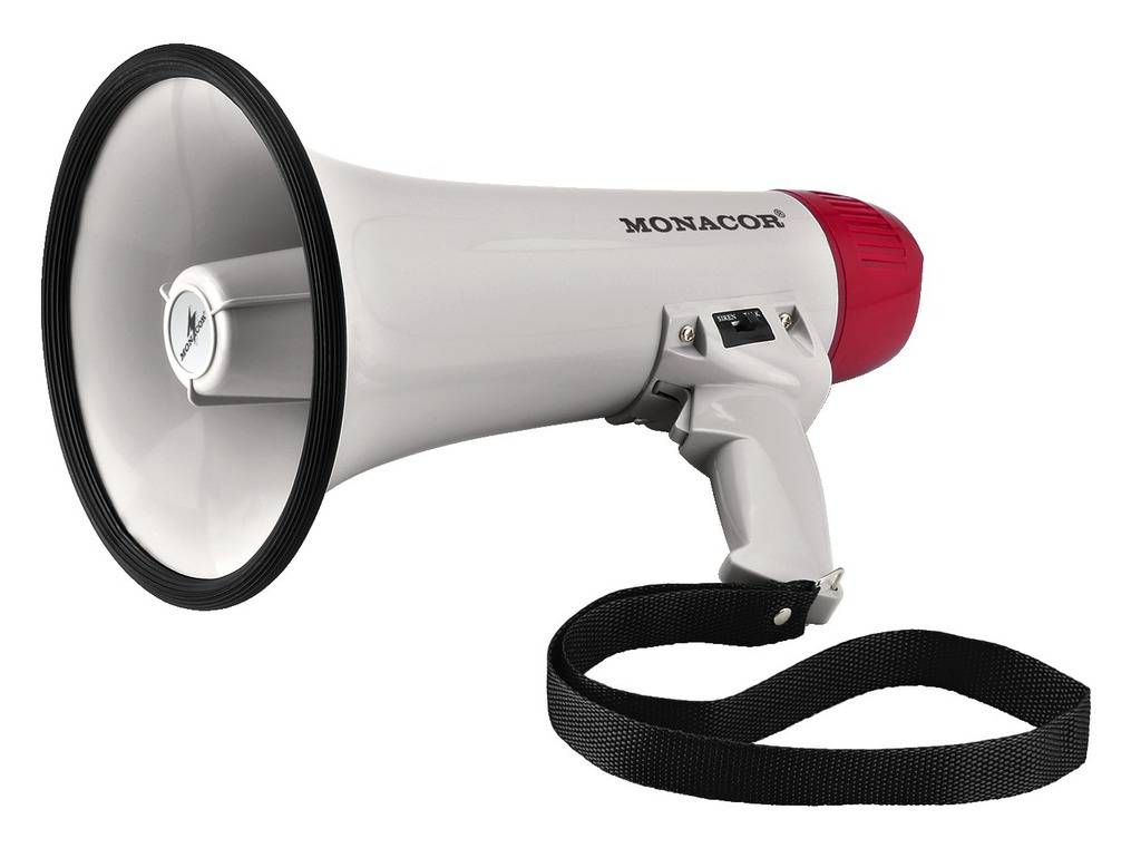 Monacor TM-11 Megaphon integrierte Sounds