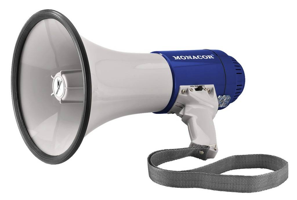 Monacor TM-15 Megaphon integrierte Sounds