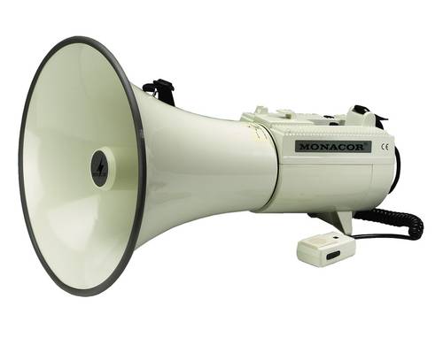 Monacor TM-45 Megaphon mit Handmikrofon, integrierte Sounds
