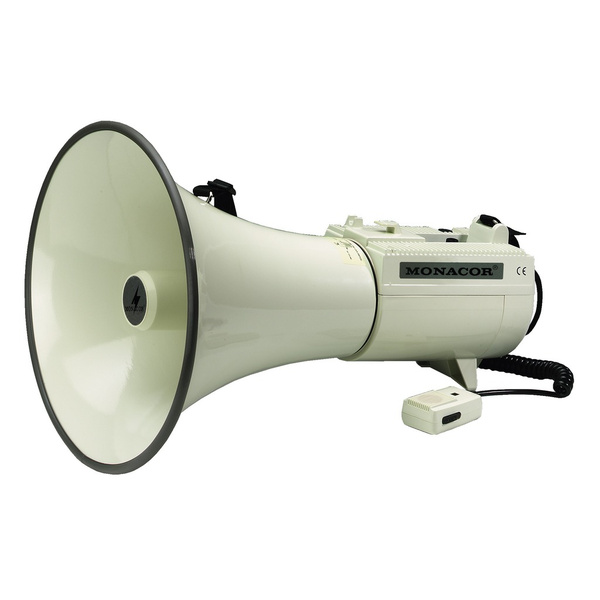 Monacor TM-45 Megaphon mit Handmikrofon, integrierte Sounds