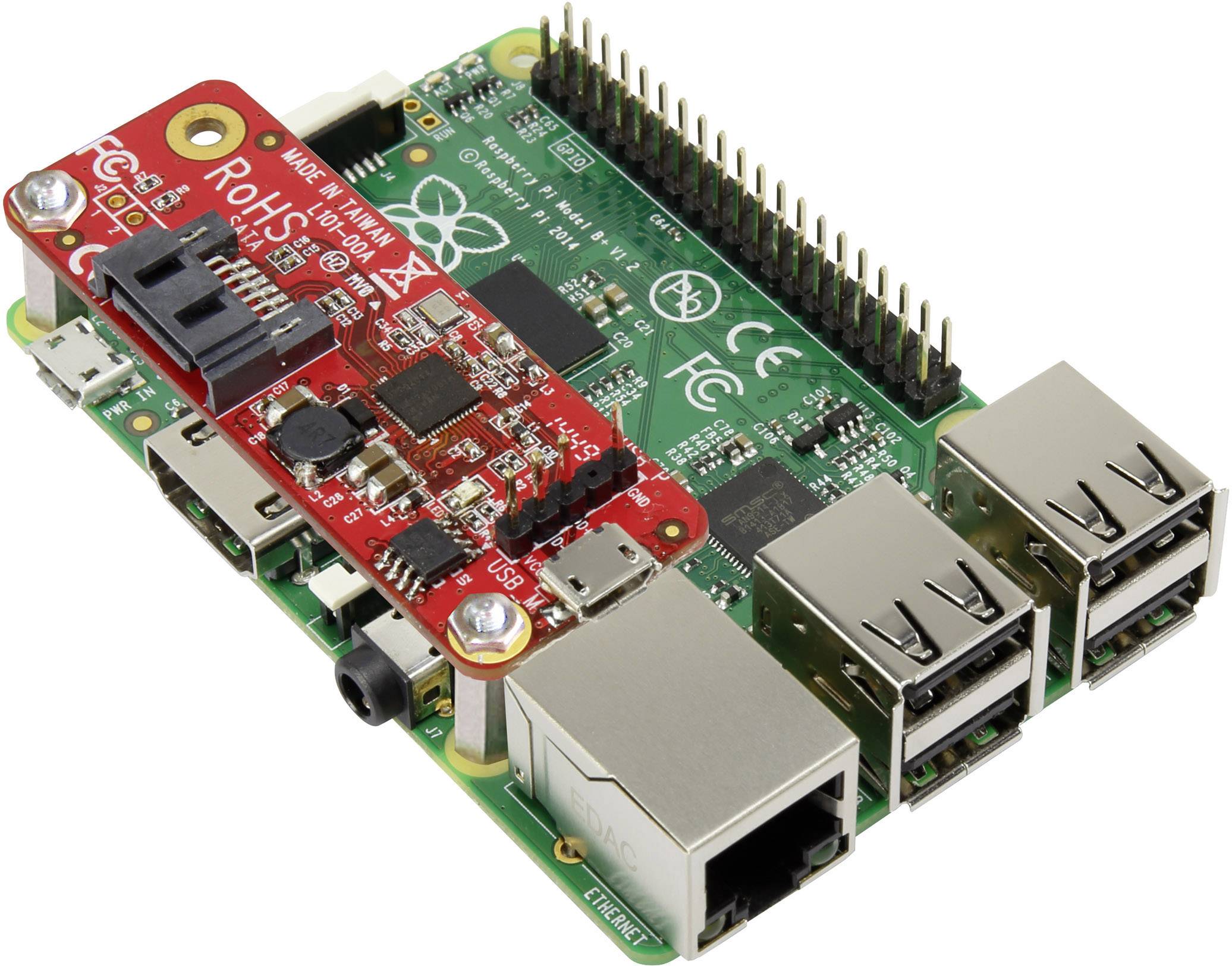 Renkforce USB/SATA-Converter + Cable USB/SATA-Konverter-Shield Passend für (Entwicklungskits): Raspberry Pi