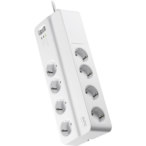 APC PM8-GR Surge protection power strip 8x White PG connector 1 pc(s)