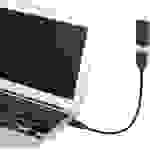 Renkforce USB-Kabel USB 2.0 USB-A Stecker, USB-A Buchse 0.16m Schwarz flexibles Schwanenhals-Kabel, vergoldete Steckkontakte