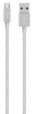 Belkin 1.20 m Silber gesleeved F2CUo21bt04-SLV