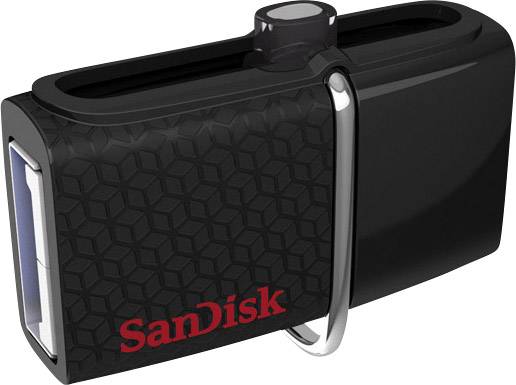 SanDisk Ultra® Dual USB-Zusatzspeicher Smartphone/Tablet Schwarz 64 GB USB 3.2 Gen 1 (USB 3.0), Micro USB 2.0