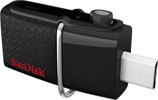 SanDisk Ultra® Dual USB-Zusatzspeicher Smartphone/Tablet Schwarz 64 GB USB 3.2 Gen 1 (USB 3.0), Micro USB 2.0