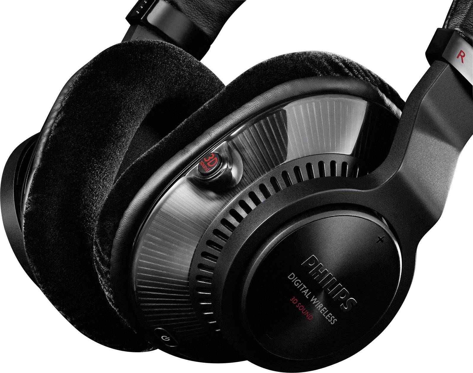 Philips SHD9200 Over Ear Kopfhörer Funk Schwarz Lautstärkeregelung, Surround-Sound